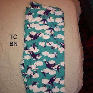 LULAROE LEGGINGS - TC BIRDS AND SKY new